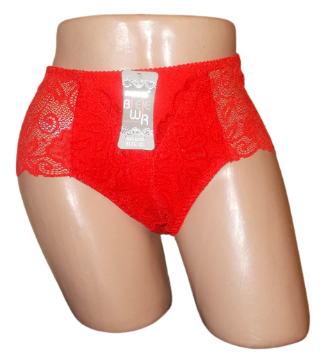 Женские трусики ажурные Biweier 220 3XL Красный (1555847839)