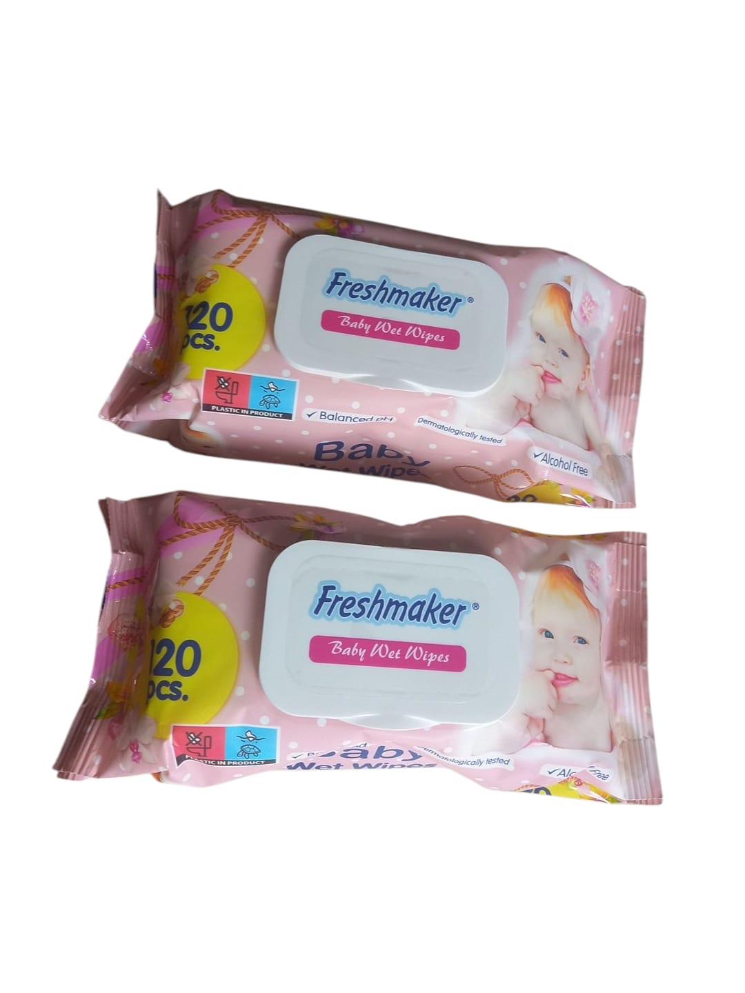 Вологі серветки Freshmaker 120 шт. (26206288) - фото 3 Вологі серветки Freshmaker 120 шт. (26206288) - фото 3