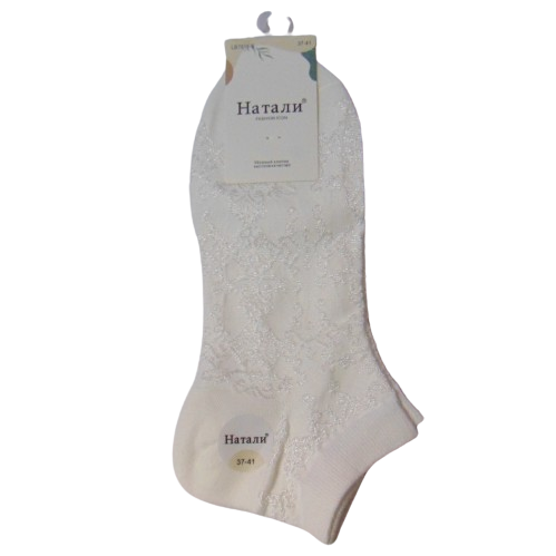 Носки женские короткие с узором Натали р. 37-41 Белый (2134844931)