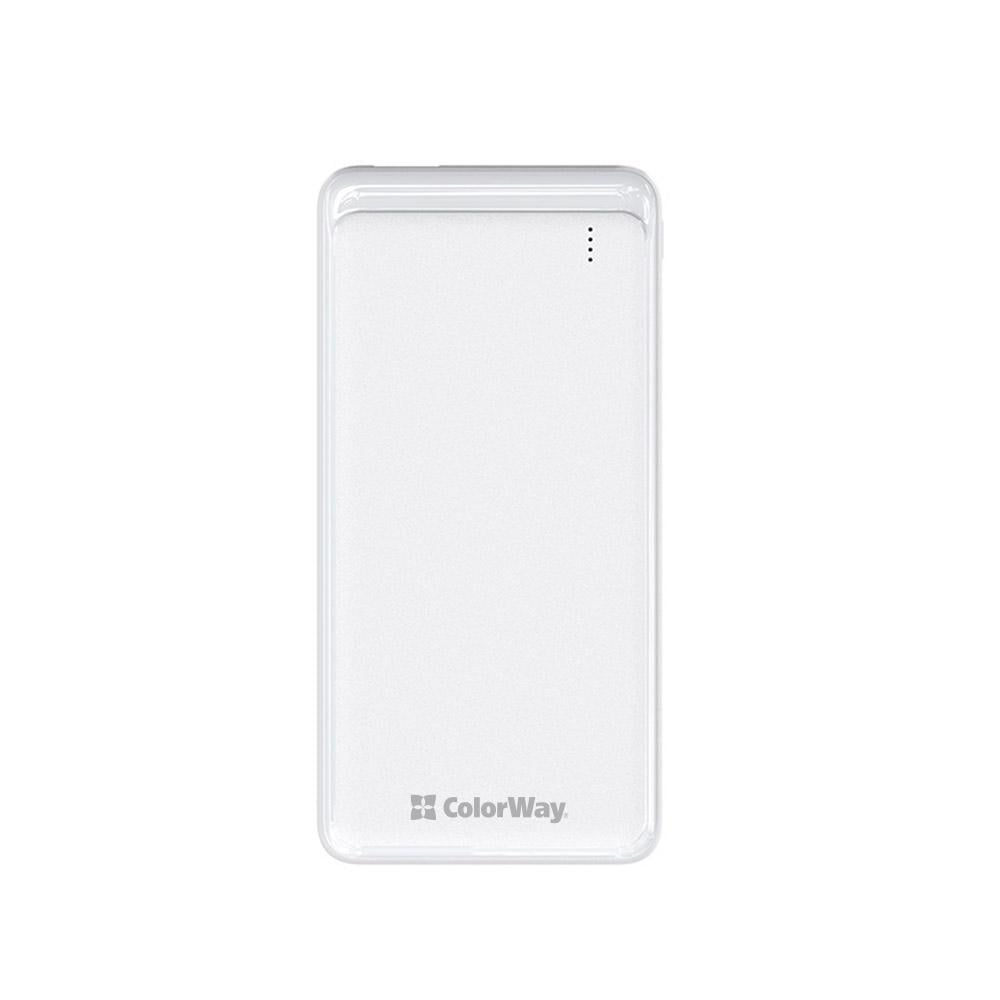 Повербанк ColorWay Slim 18W 10000 mAh White (CW-PB100LPG3WT-PD)