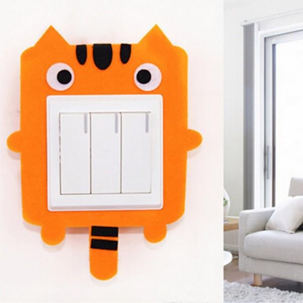 Декоративна накладка на вимикач Chilian RD900-OT тигреня Помаранчевий - фото 5