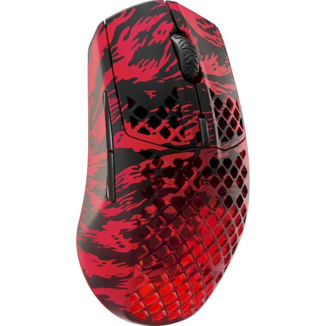 Компьютерная мышка SteelSeries Aerox 3 Wireless Faze Clan Edition Черный/Красный (62609) - фото 2 Компьютерная мышка SteelSeries Aerox 3 Wireless Faze Clan Edition Черный/Красный (62609) - фото 2