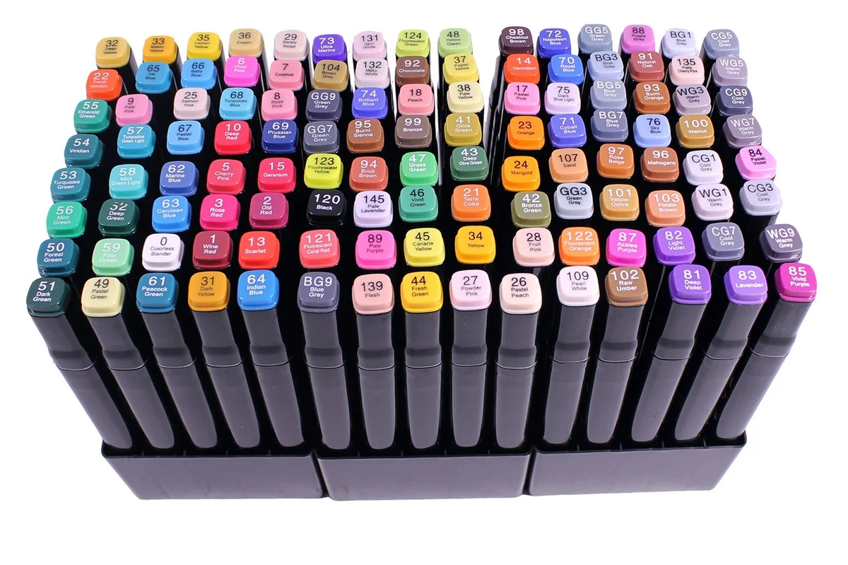 Набір маркерів двосторонніх 120 шт. (423) - фото 3 Набір маркерів двосторонніх 120 шт. (423) - фото 3