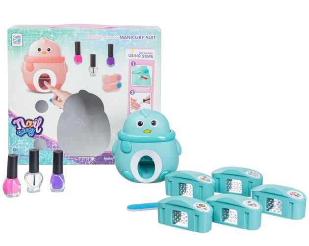 Детский игровой набор для маникюра Toys Nail Beauty с принтером Голубой (23359193)