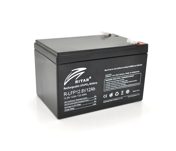 Аккумуляторная батарея Ritar LiFePO4 12,8V 12 Ah 153,6Wh BMS6A 4S (07749)