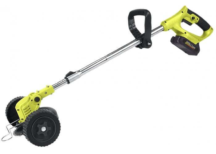 Триммер акумуляторний газонний ELTOS АТГ-20 колеса/2 АКБ тип М 20В 2 Аг/ніж пластиковий 15 шт./ніж металевий 3 шт. (31443514)