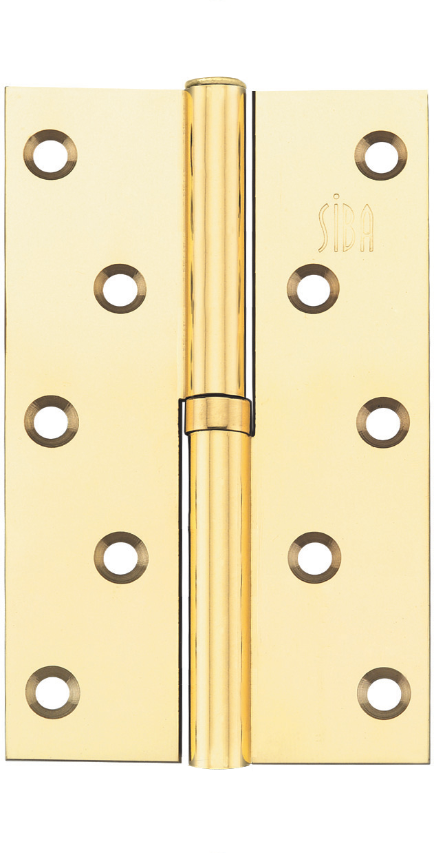 Петля дверная Siba 125 мм правая Латунь полированная (1 ВВ 5" Х 3" Х 2,5ММ FHP L PB)