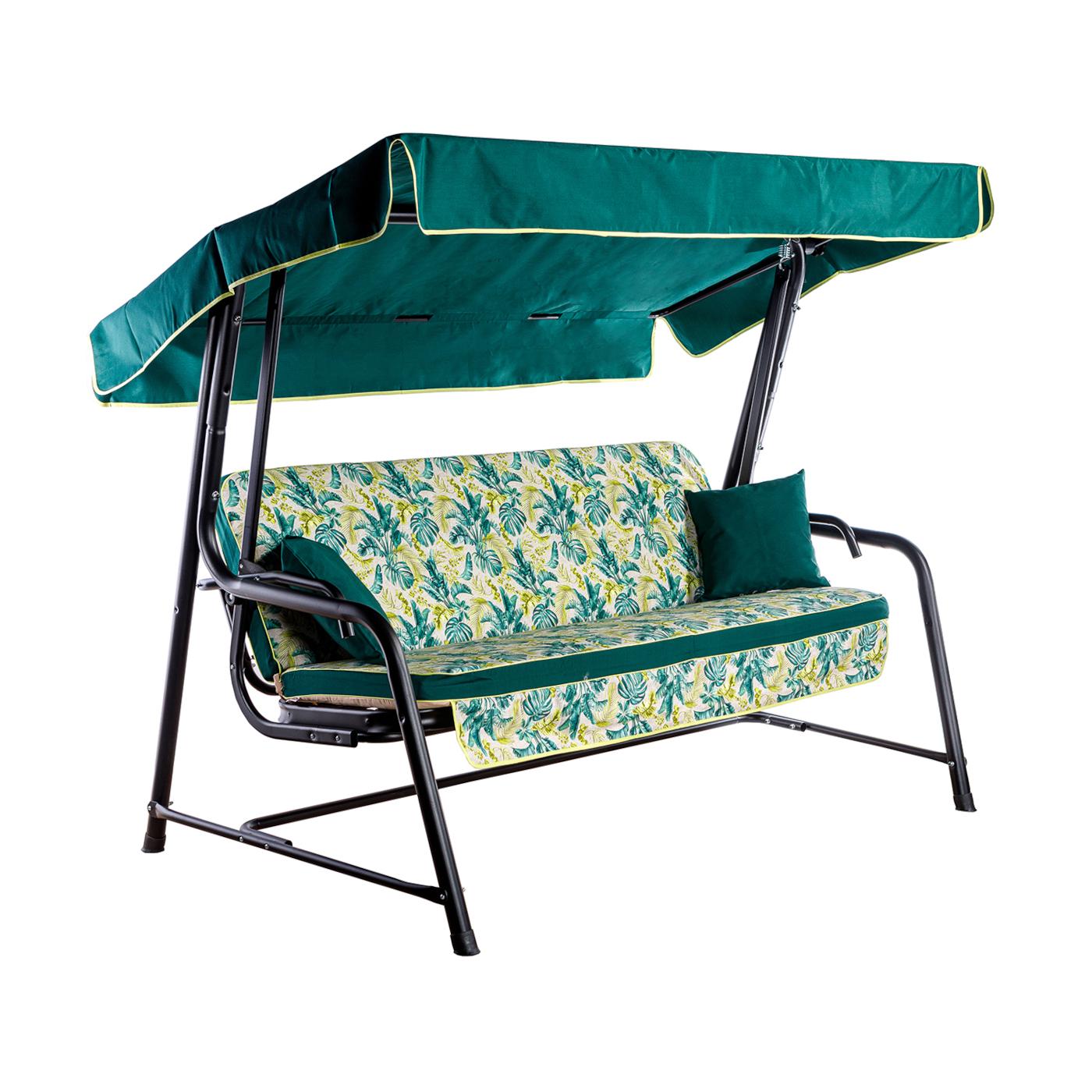 Качели садовые Ost-Fran Seattle лонета Kingstone крыша тексилк 2426 (3612)