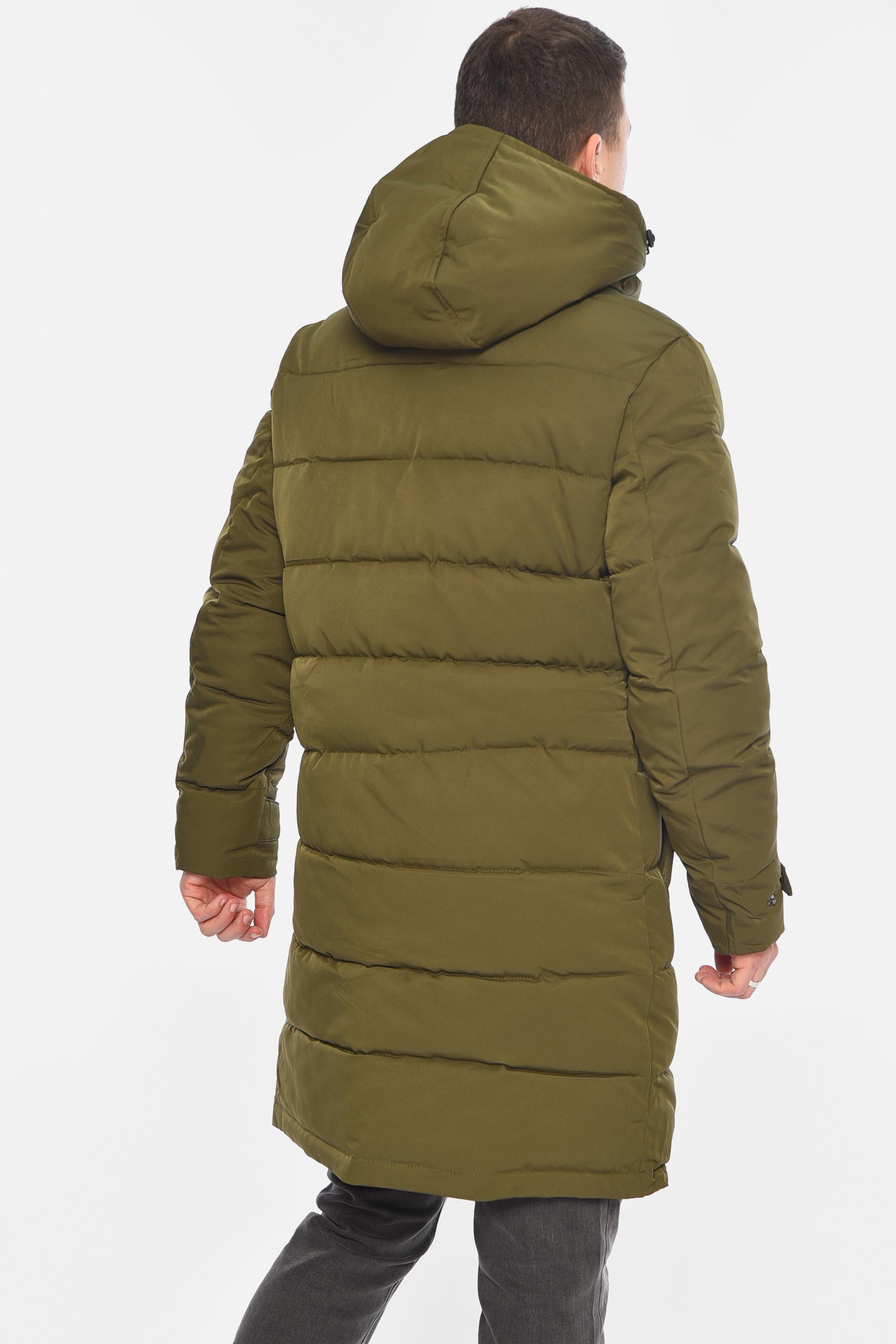 Куртка мужская удлиненная еврозима 4XL Хаки (195769) - фото 3 Куртка мужская удлиненная еврозима 4XL Хаки (195769) - фото 3