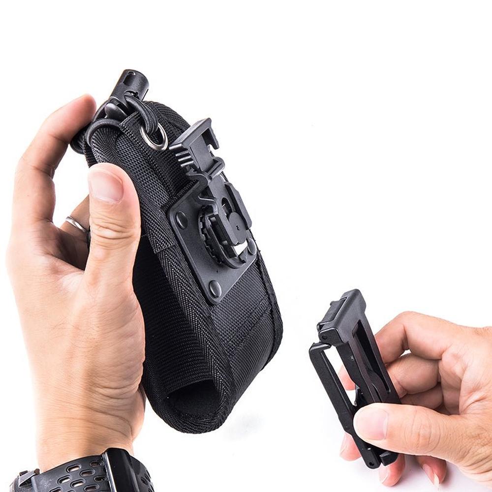 Чехол для рации на пояс Nextorch V24X-carry MOLLE нейлон стекловолокно 75x75x150 мм Black (7643bd4c) - фото 3