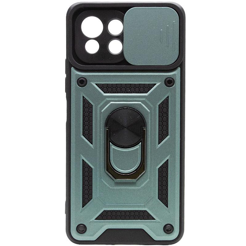 Ударопрочный чехол Camshield Serge Ring для Xiaomi Mi 11 Lite TPU PC, Шторка на камеру, Зеленый - фото 2 Ударопрочный чехол Camshield Serge Ring для Xiaomi Mi 11 Lite TPU PC, Шторка на камеру, Зеленый - фото 2