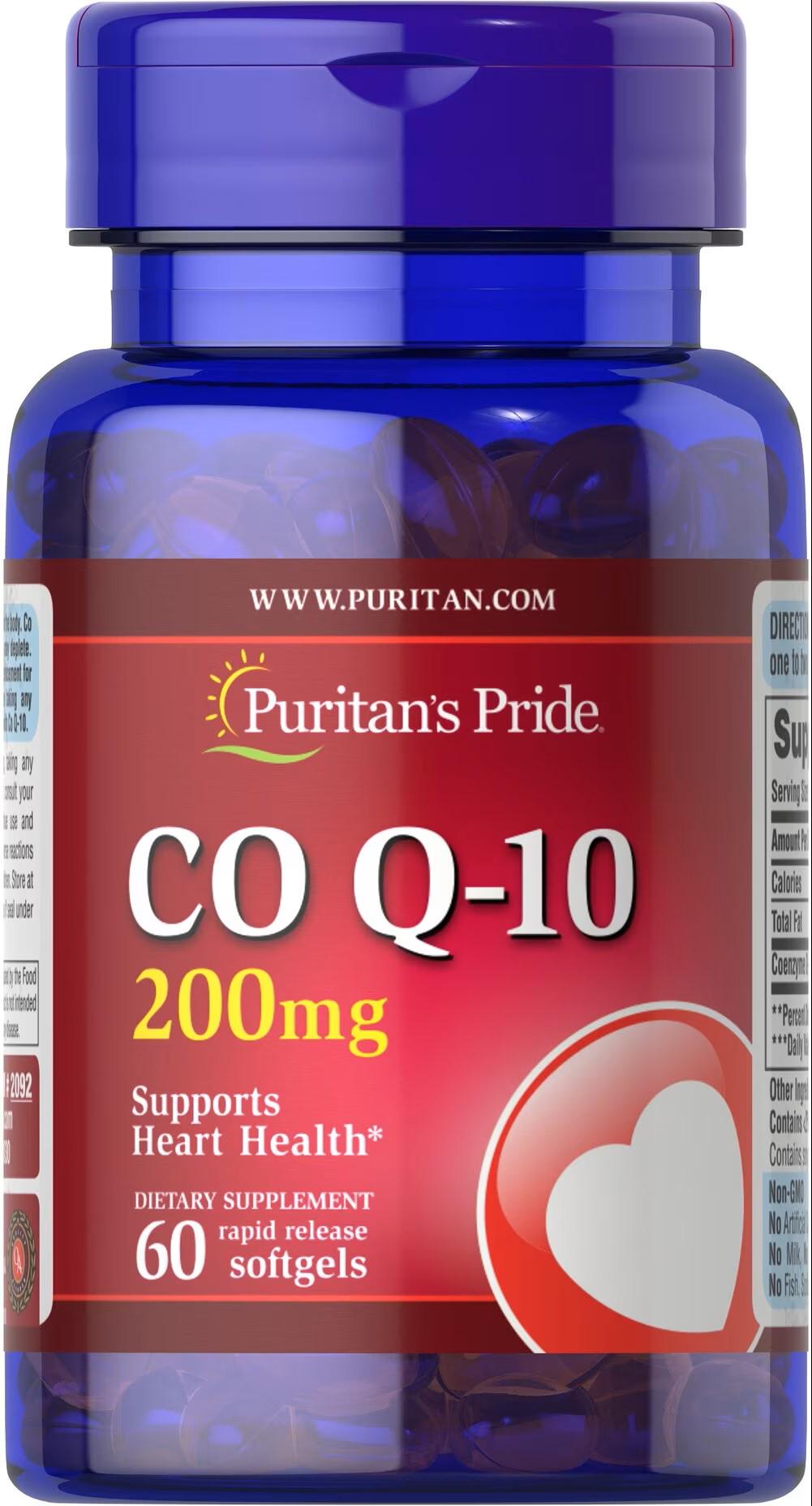 Коэнзим Puritan's Pride Co Q-10 200 mg 60 порций