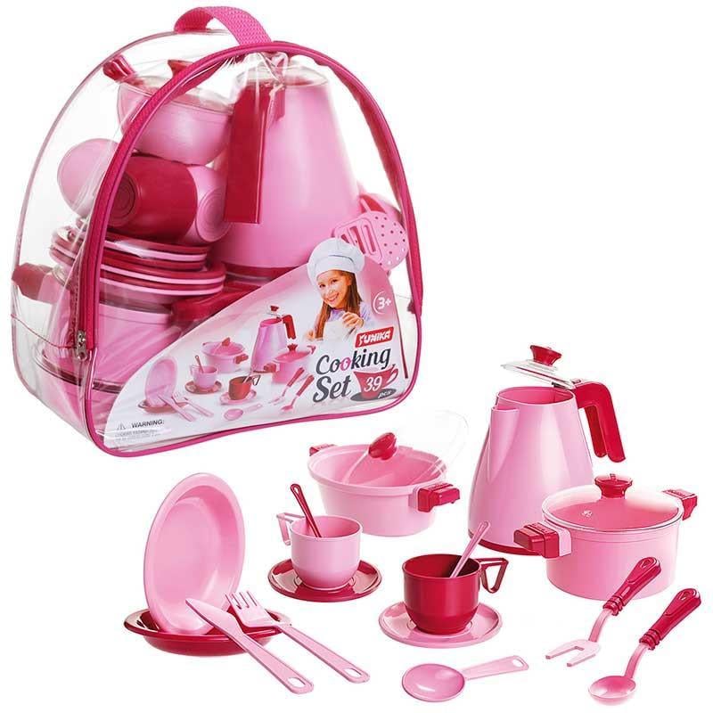 Ігровий набір посуду ЮНІКА 71764 Cooking Set 39 предметів (RLT22577)