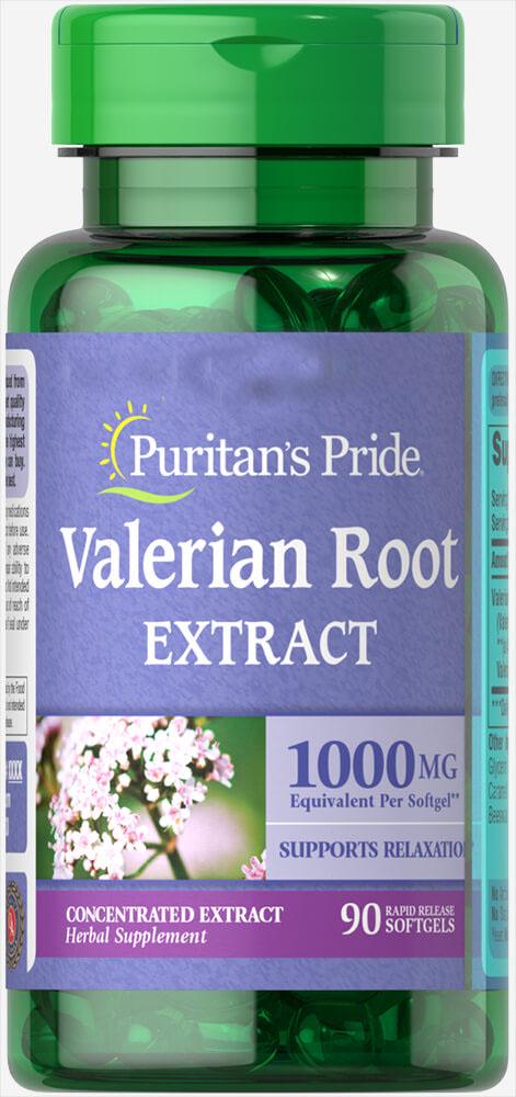 Корень валерианы Puritan's Pride 1000 мг 90 капсул (00000024908)