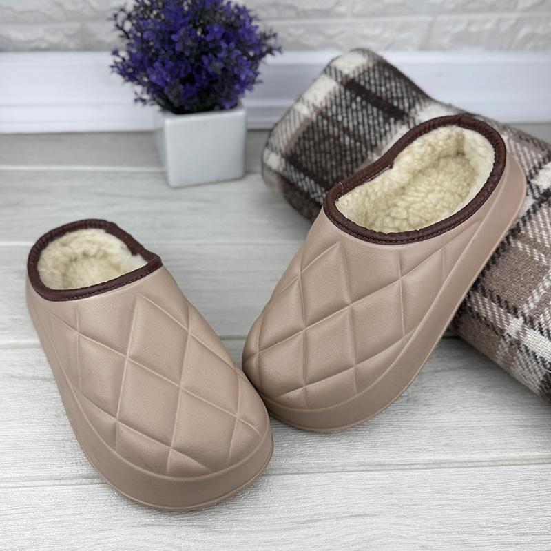 Галоші жіночі утеплені Е-006002-1 p. 38-39 24,5-25 см Бежевий (112292717)