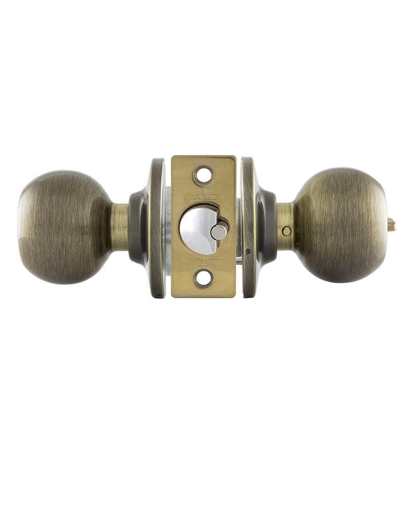 Ручка-кноб TESA BOLA KNOBSET 3900U0 із замком та фіксатором Латунь антична (TES-3900U0LA) - фото 3 Ручка-кноб TESA BOLA KNOBSET 3900U0 із замком та фіксатором Латунь антична (TES-3900U0LA) - фото 3