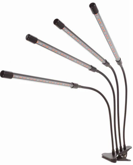 Фитолампа светодиодная для ускорения роста комнатных растений USB Led Grow Light на 4 ветки с таймером