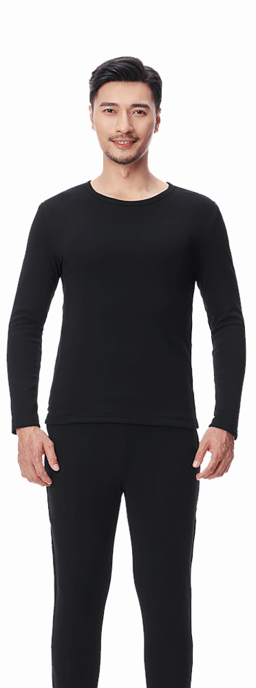 Термобелье с подогревом 48 зон умное на пульте двухслойное 7,4/5V акриловое делонг 400 г с начесом XL (HU EO DA48 APP-R 5/7v B XL)