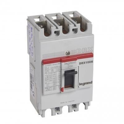 Автоматический выключатель силовой Legrand DRX125 3 полюса 20A 36 kA 27061 (71292)