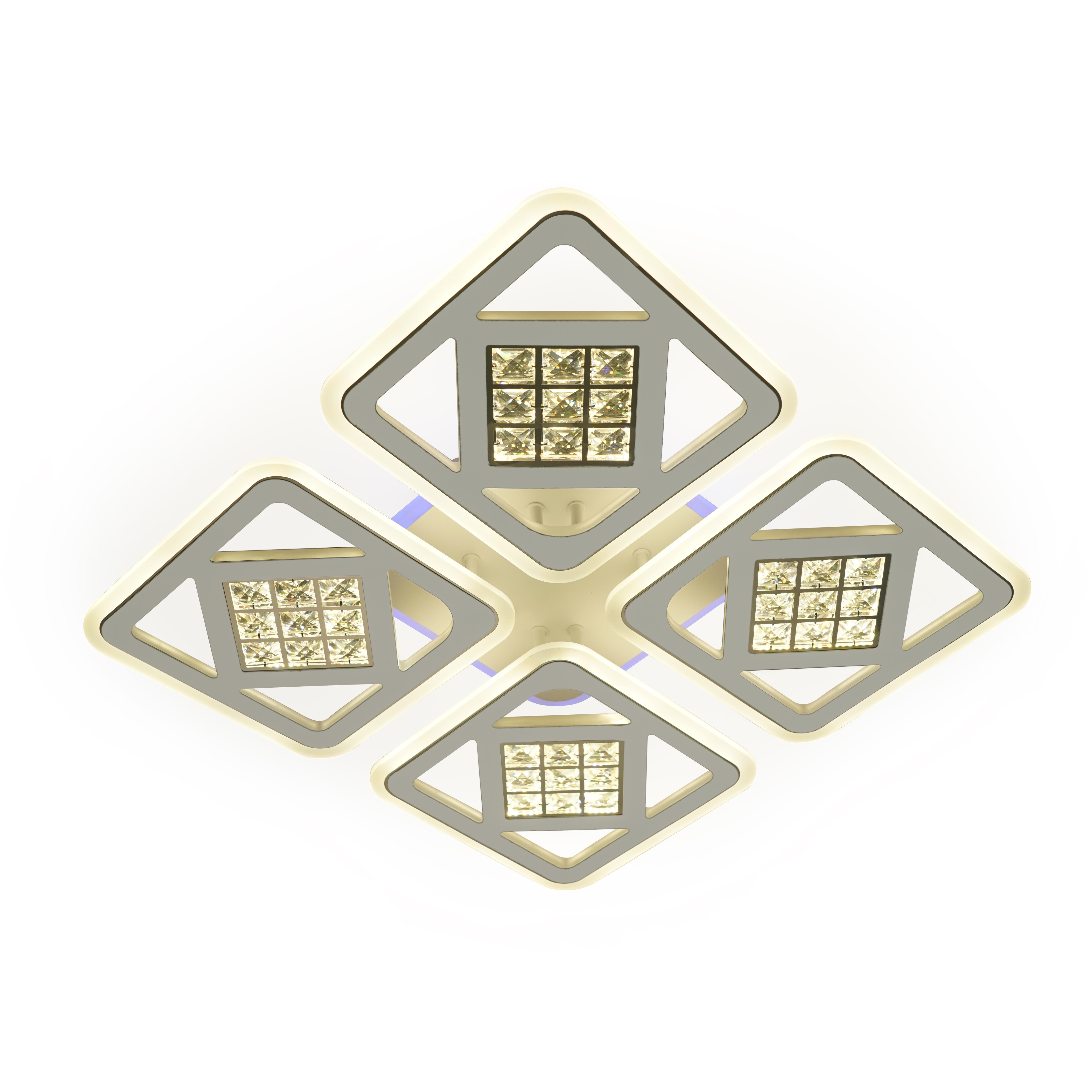 Люстра светодиодная акриловая Sirius LI8859/4A WH RGB 176 W+8 W (000034388)