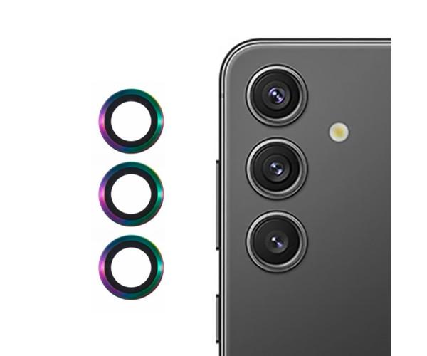 Защитное стекло с рамкой CD Pattern для Samsung Galaxy S25 5G на заднюю камеру Разноцветный