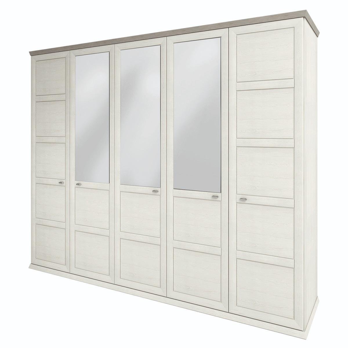 Шкаф распашной SOKME Орегон 2540 5Д ЛДСП/МДФ 2544х600х2088 мм Пино аурелио/Мадагаскар Нельсон