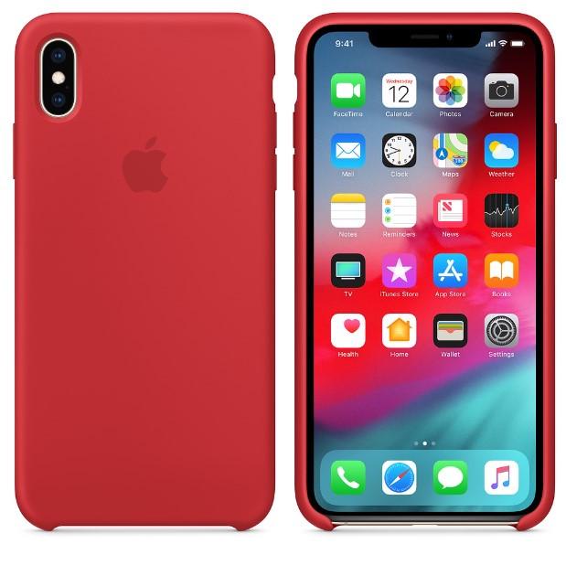 Чехол-накладка Apple Silicone Case for iPhone Xs, Red (HC)