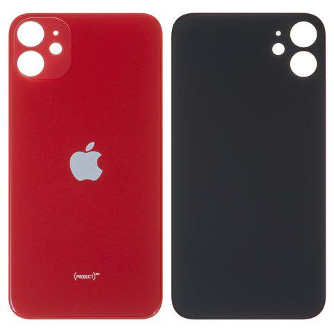 Стекло корпуса iPhone 11 с рамкой камеры Red (P638)