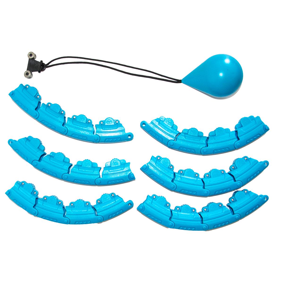 Хулахуп для похудения Hoola Hoop Massager Голубой (1010413-LightBlue) - фото 6