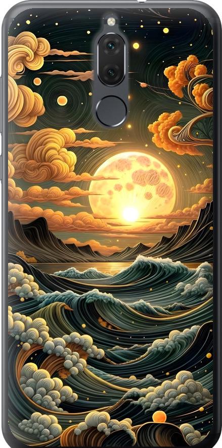 Чехол на Huawei Mate 10 Lite Арт волны (6332t-1240-42517)