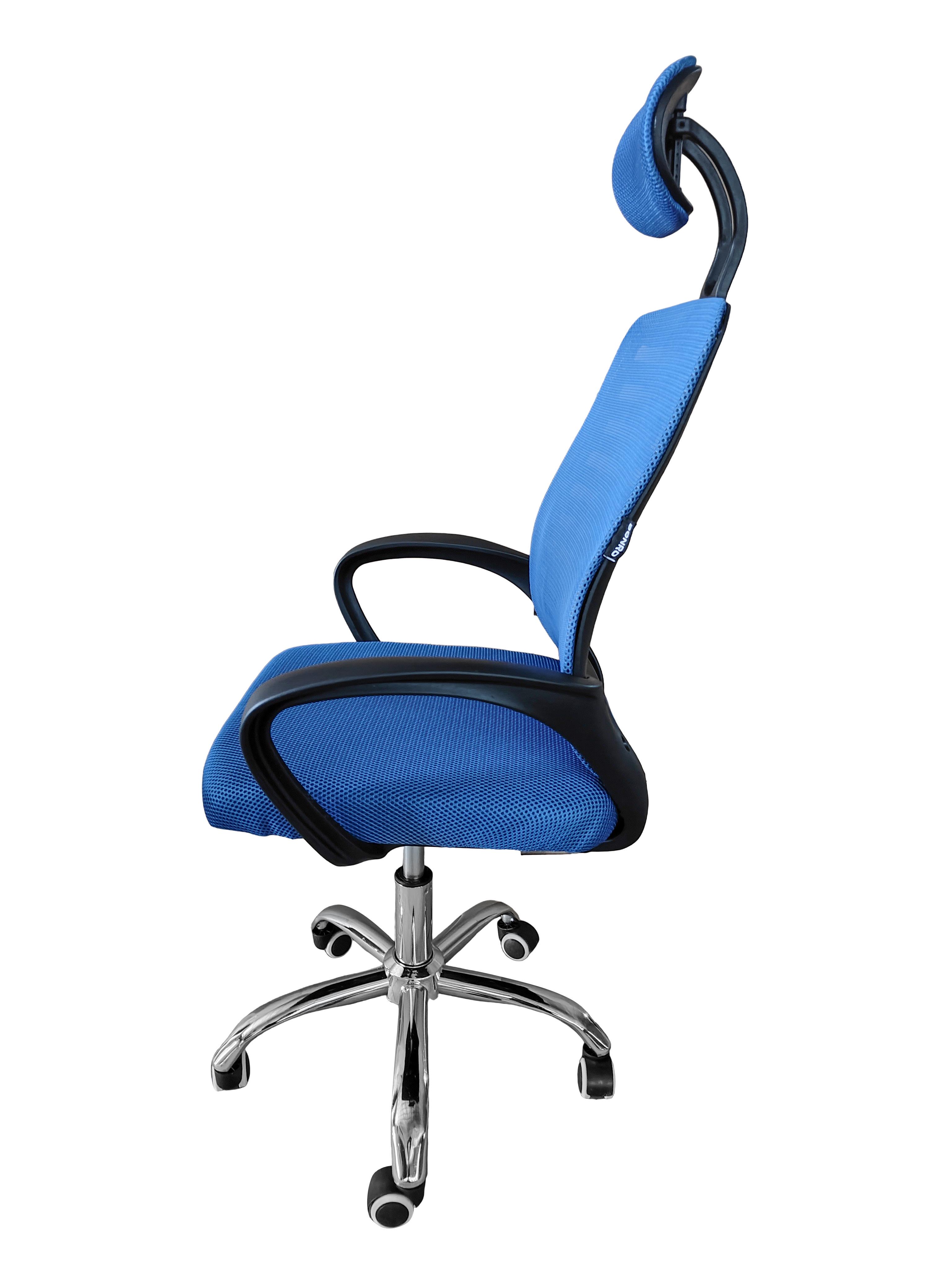 Крісло офісне комп'ютерне Bonro B-6200 Синій (4584) - фото 6 Крісло офісне комп'ютерне Bonro B-6200 Синій (4584) - фото 6