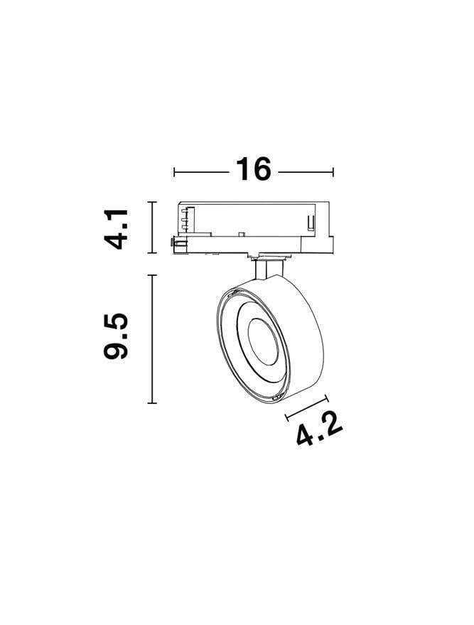 Прожектор трековый Nova Luce Roler (9011861) - фото 6 Прожектор трековый Nova Luce Roler (9011861) - фото 6
