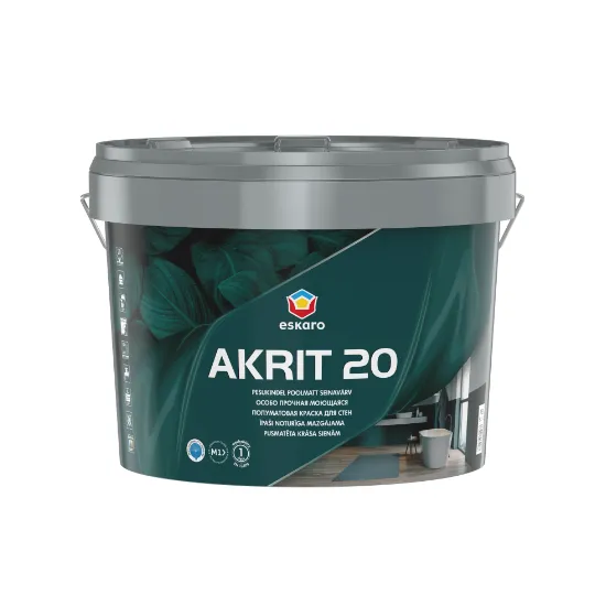 Краска интерьерная акрилатная Eskaro AKRIT 20 2,85 л В1 Белый (1700685858)