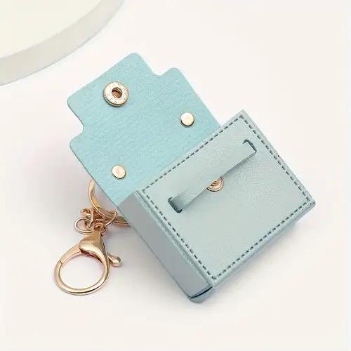 Брелок-ключница Мини сумочка на сумку/косметичку Голубой - фото 2