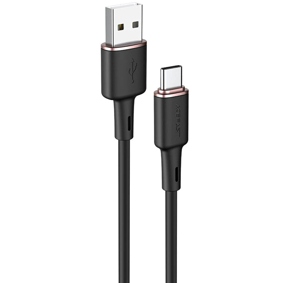 Кабель синхронізації Acefast C2-04 Type-C to USB 3.0A 1.2m Cable, Black
