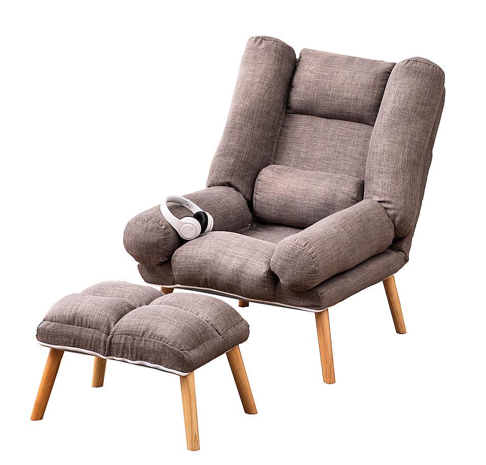 Кресло раскладное Uszak DIOR с подставкой для ног Серый (11910599) - фото 9 Кресло раскладное Uszak DIOR с подставкой для ног Серый (11910599) - фото 9