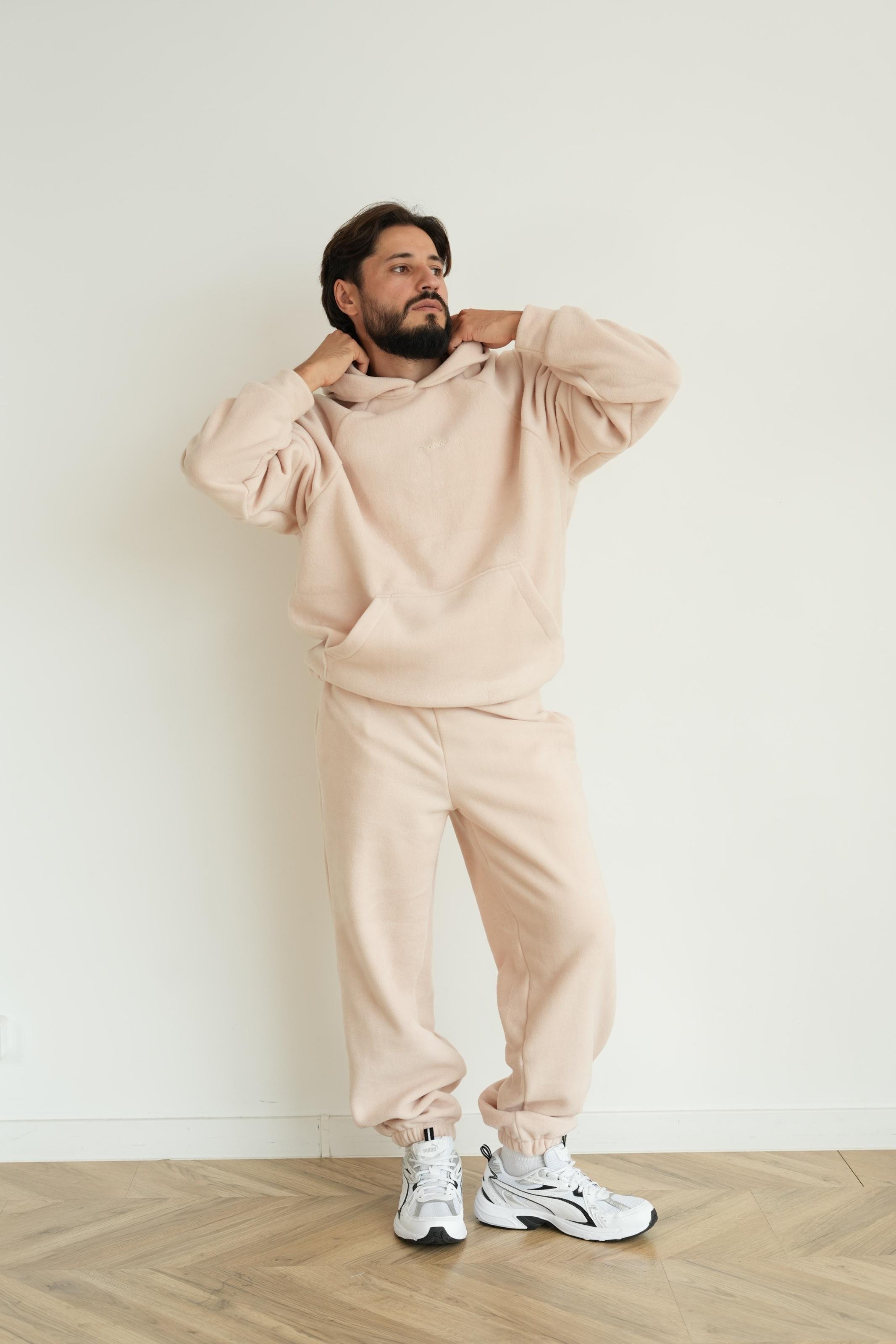 Костюм чоловічий флісовий BASE S/M Бежевий (10202SMm)