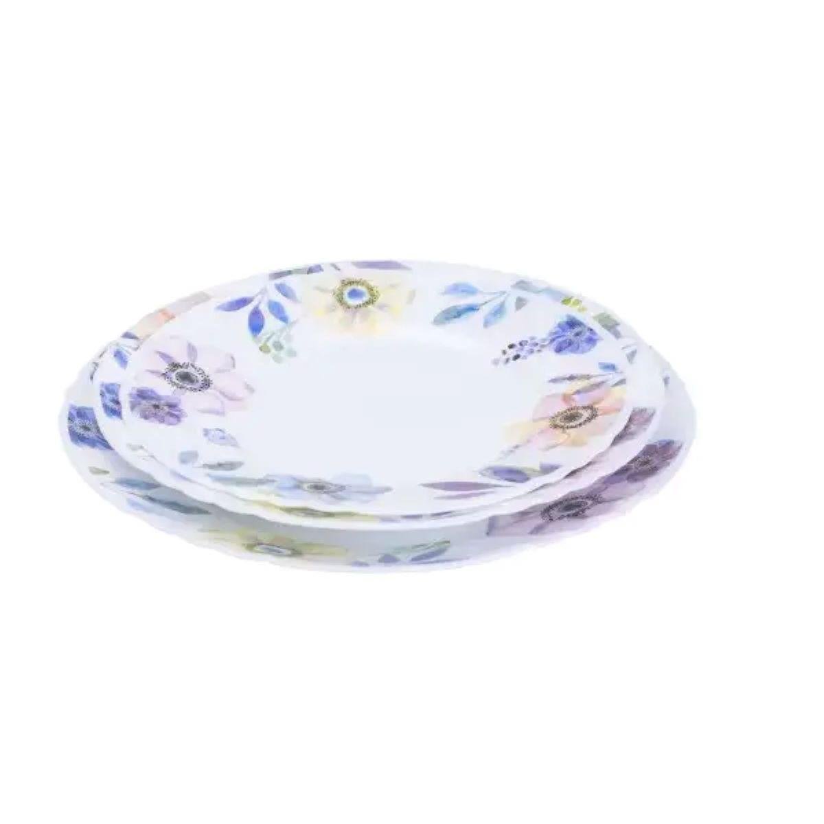 Столовий сервіз керамічний HP-7-717 на 6 персон 18 предметів Білий (A-033206) - фото 4