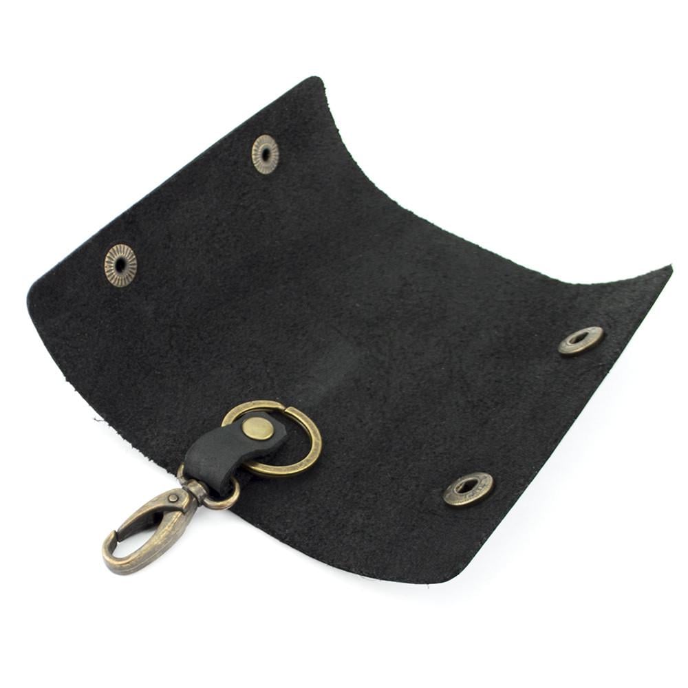 Ключница кожаная HandyCover HC0055 с карабином Черный - фото 3 Ключница кожаная HandyCover HC0055 с карабином Черный - фото 3