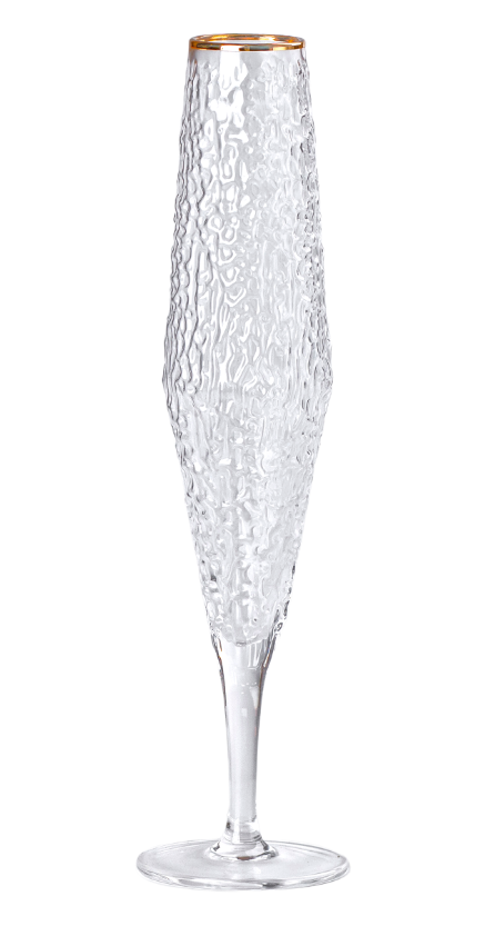 Набір келихів для шампанського Stunning фактурних 6 шт. по 250 мл Прозорий - фото 2 Набір келихів для шампанського Stunning фактурних 6 шт. по 250 мл Прозорий - фото 2