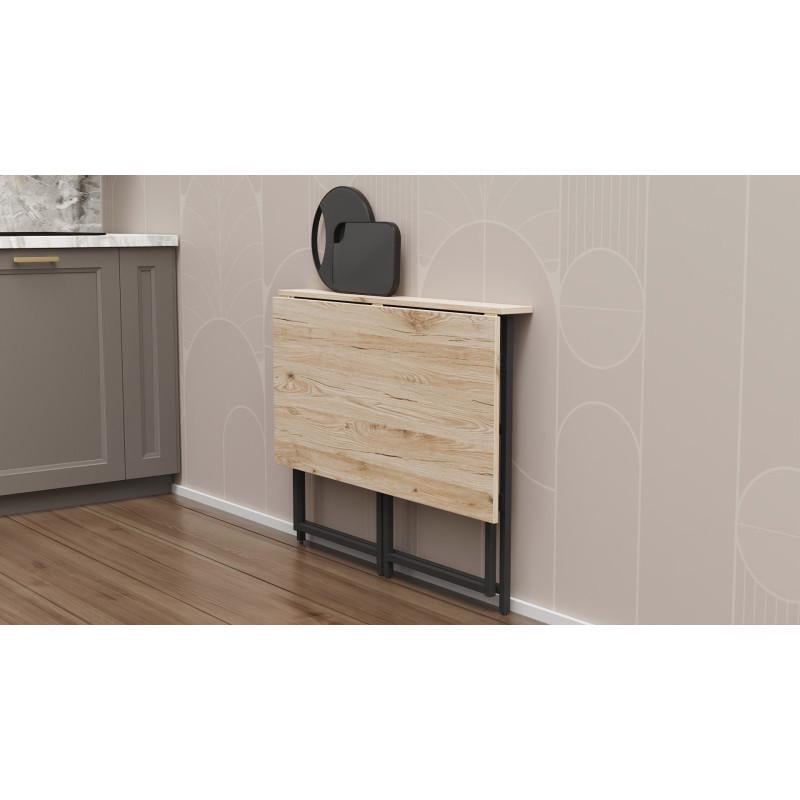 Стіл розкладний Ferrum-decor Moris метал/ДСП 16 мм Чорний/Дуб Сан-Марино (FRD-104670) - фото 7 Стіл розкладний Ferrum-decor Moris метал/ДСП 16 мм Чорний/Дуб Сан-Марино (FRD-104670) - фото 7