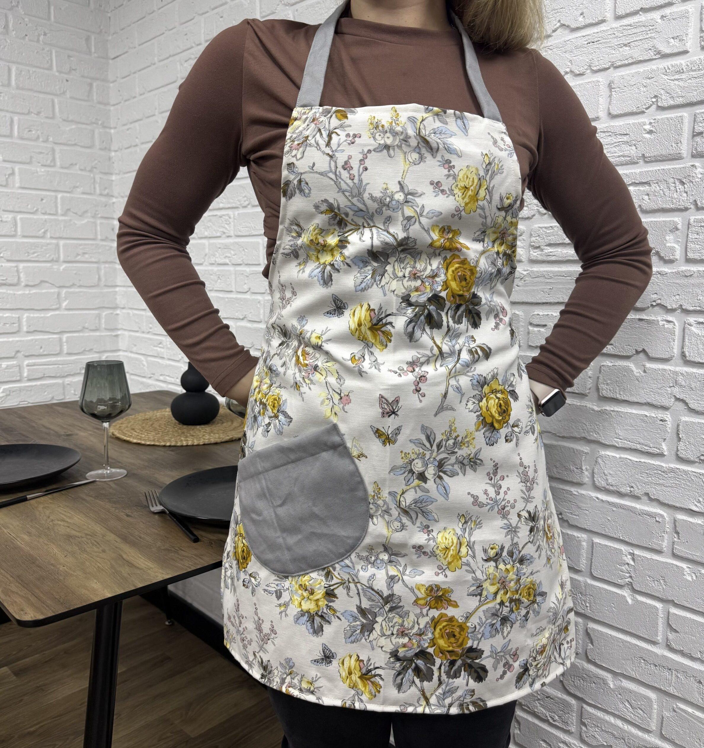 Фартук кухонный водоотталкивающий с тефлоновым покрытием Comfort Home Rose