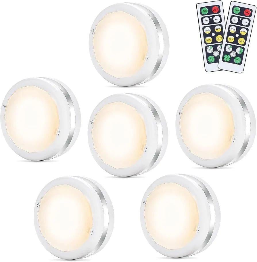 Світильники-LED Puck Bawoo з пультом 6 шт. (37516424)