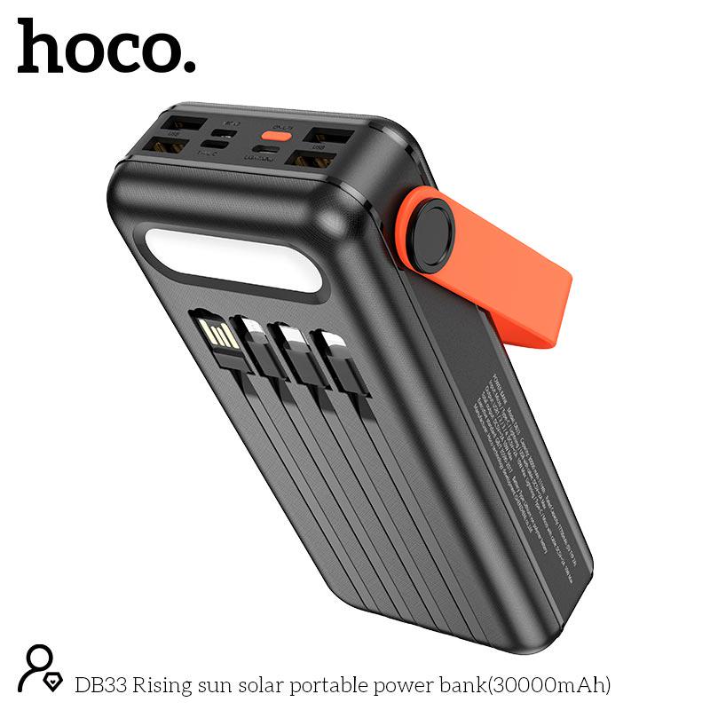 ᐉ Повербанк Hoco Rising sun solar portable 30000 mAh DB33 4USB/Type-C ...
