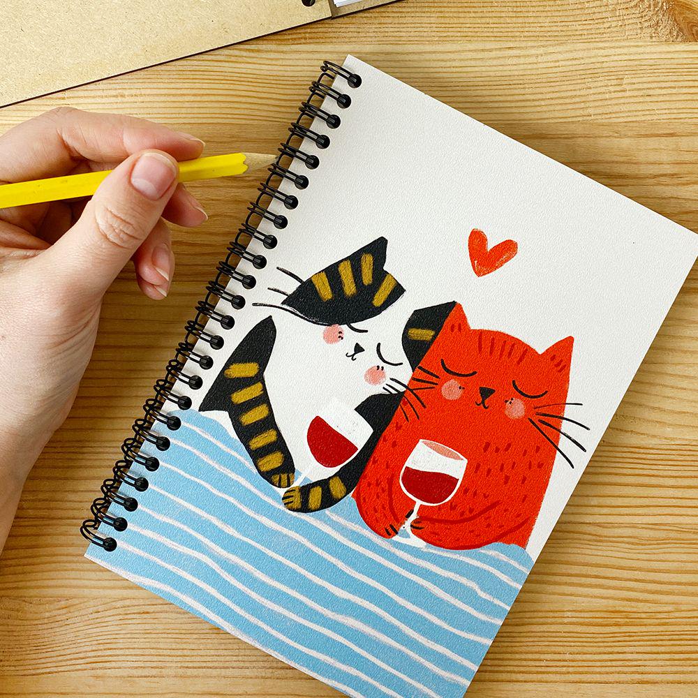 Блокнот Sketchbook Солодкі лінощі разом прямокутний (sp7-811341298)