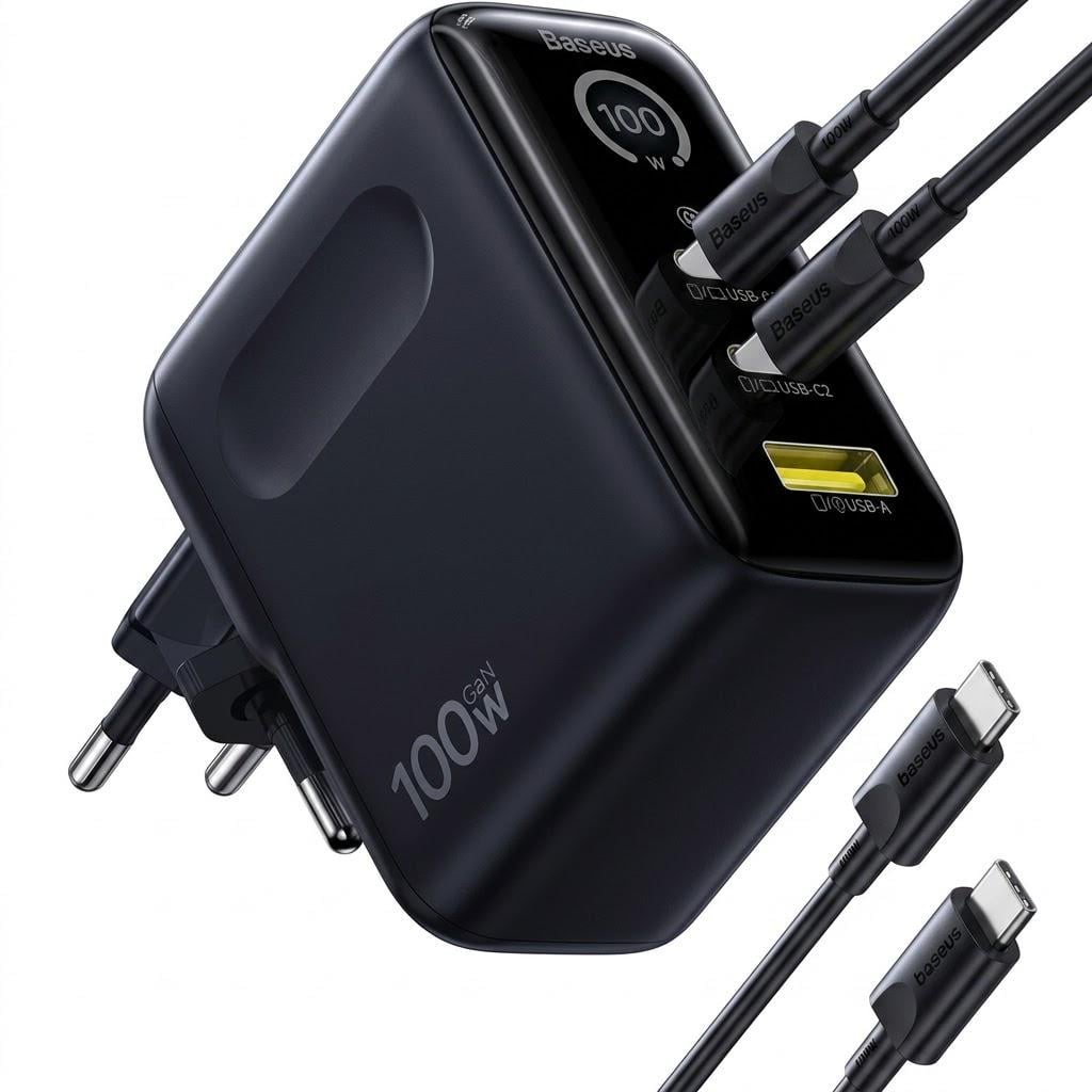 Зарядний пристрій мережевий Baseus PicoGo AE21 100W GaN (35431762)