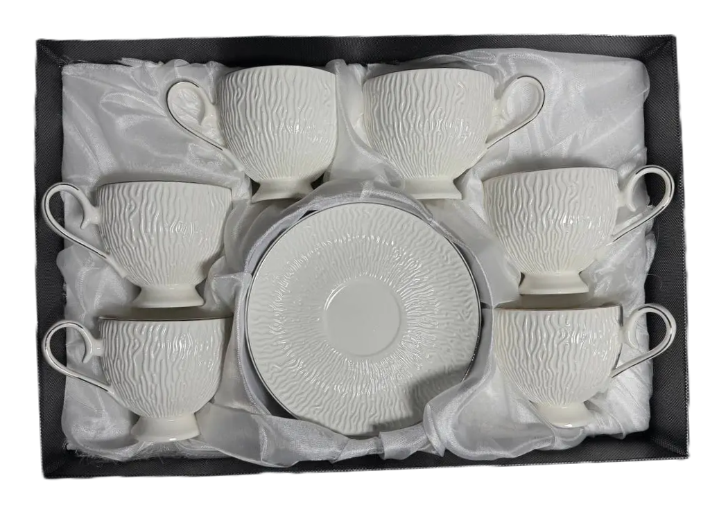 Сервиз для чая фарфоровые LW-HSW-8212J 12 предметов 200 мл (31887819)