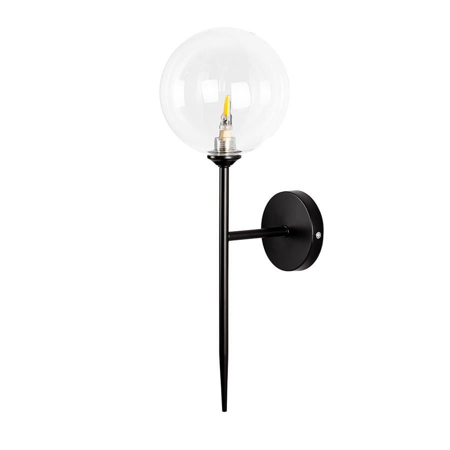 Бра в стиле модерн 999W2502F-1 150 BK/CL Черный/Прозрачный