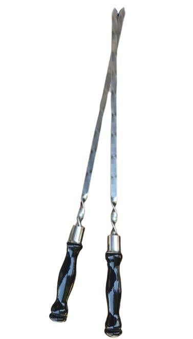 Шампуры с деревянными ручками 6 шт. из нержавеющей стали Черные (2235211349)