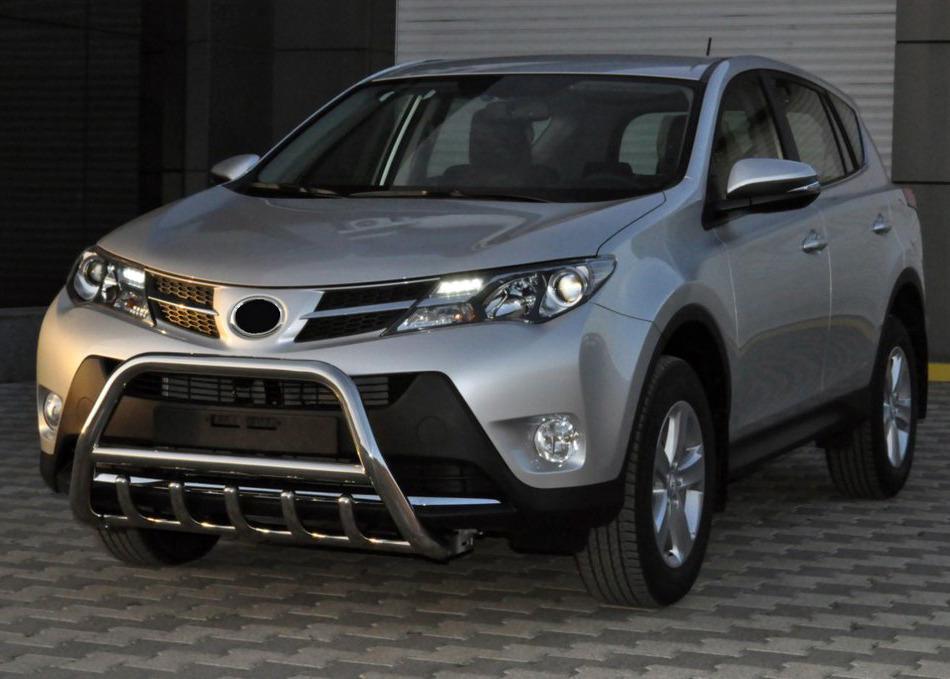 Кенгурятник WT003 CAN для Toyota Rav 4 2013-2018 гг. нержавеющая сталь Хром